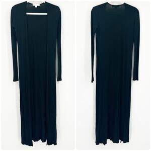 Spiritual Gangster Womens Ribbed Open‎ Front Duster Longline Cardigan Sweater XS